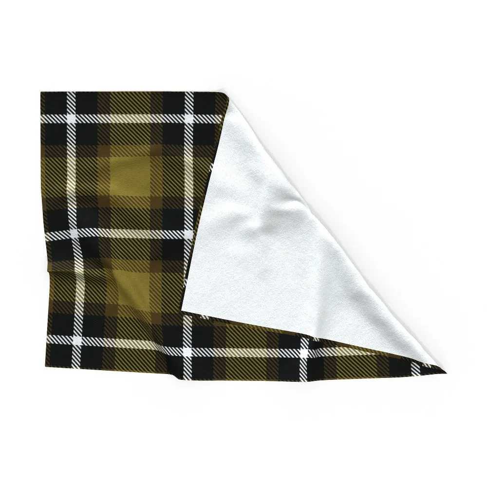 Pet Blanket Throw - Yellow Crosshatch