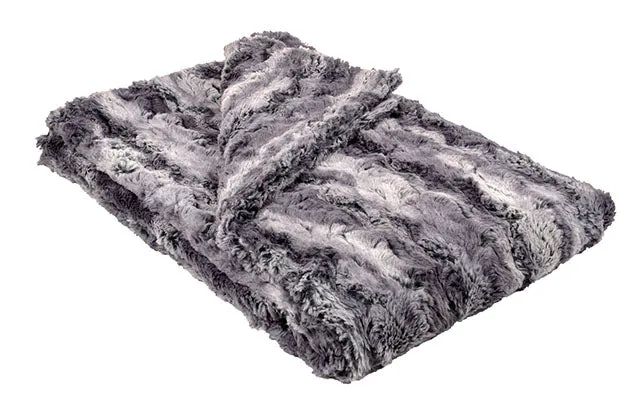 Pet / Dog Blanket - Luxury Faux Fur in Muddy Waters