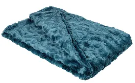 Pet / Dog Blanket - Luxury Faux Fur in Peacock Pond (Limited Availability)