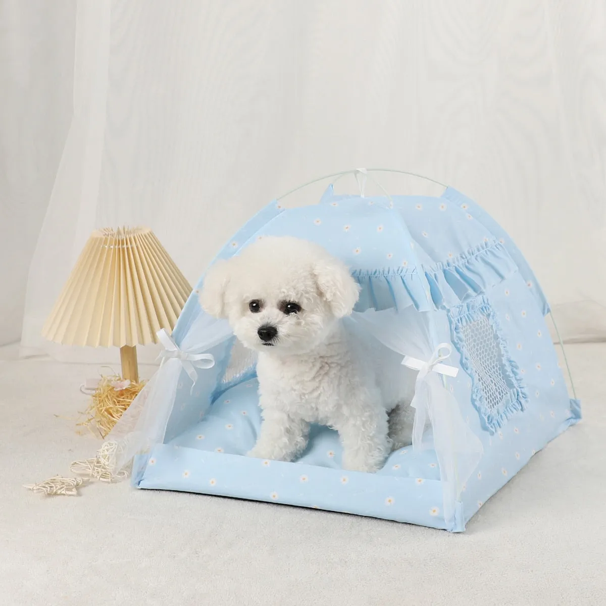 Pet Tent Bed | Warm Clamshell Kitten Tents | Cozy Cat House | Winter Cushions | Furniture Sofa Basket Beds | Cat Supplies and Accessories