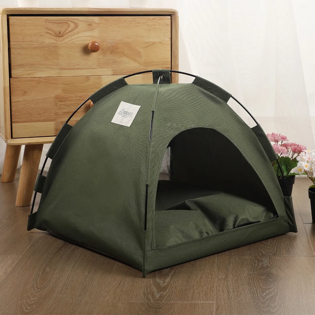 Pet Tent Bed | Warm Clamshell Kitten Tents | Cozy Cat House | Winter Cushions | Furniture Sofa Basket Beds | Cat Supplies and Accessories