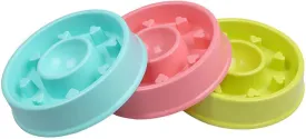 Pets Feeder Bowl Dog Dishes 3 Pieces Slow Feeder Dog Bowl Anti Bloat No Gulp Dish Puppy Pet Cat Interactive Feeding Bowls