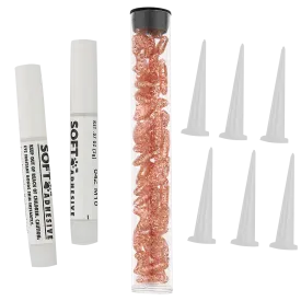 Pink Sparkle Feline Large Nail Caps by Soft Claws