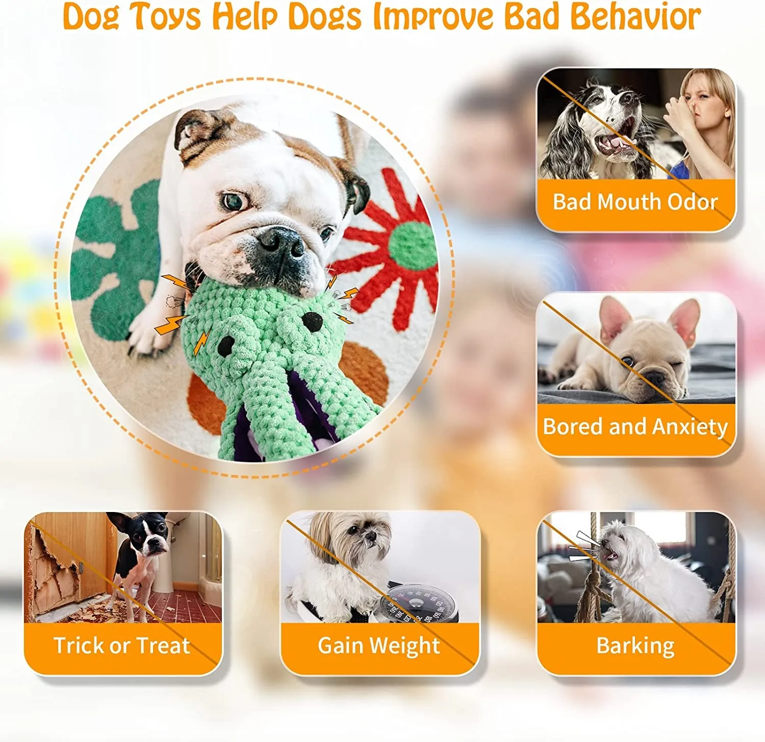 Plush Squeaky Dog Toys