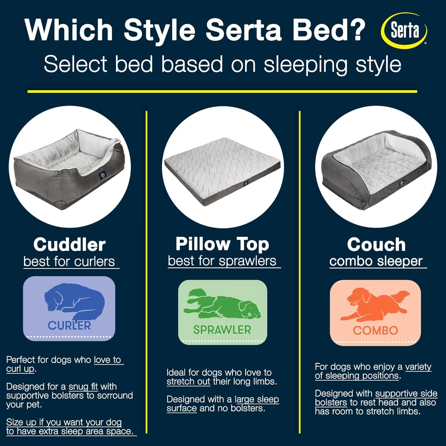 Serta Orthopedic Cuddler Dog Bed for Pets  Chocolate Brown (X-Large)