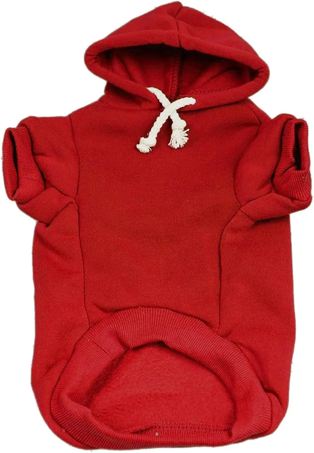 Stealing Hearts & Blasting Farts Valentine's Day Dog Hoodie Fleece Lined Pullover Sweatshirt with Leash Hole (Red, 5X-Large 983)