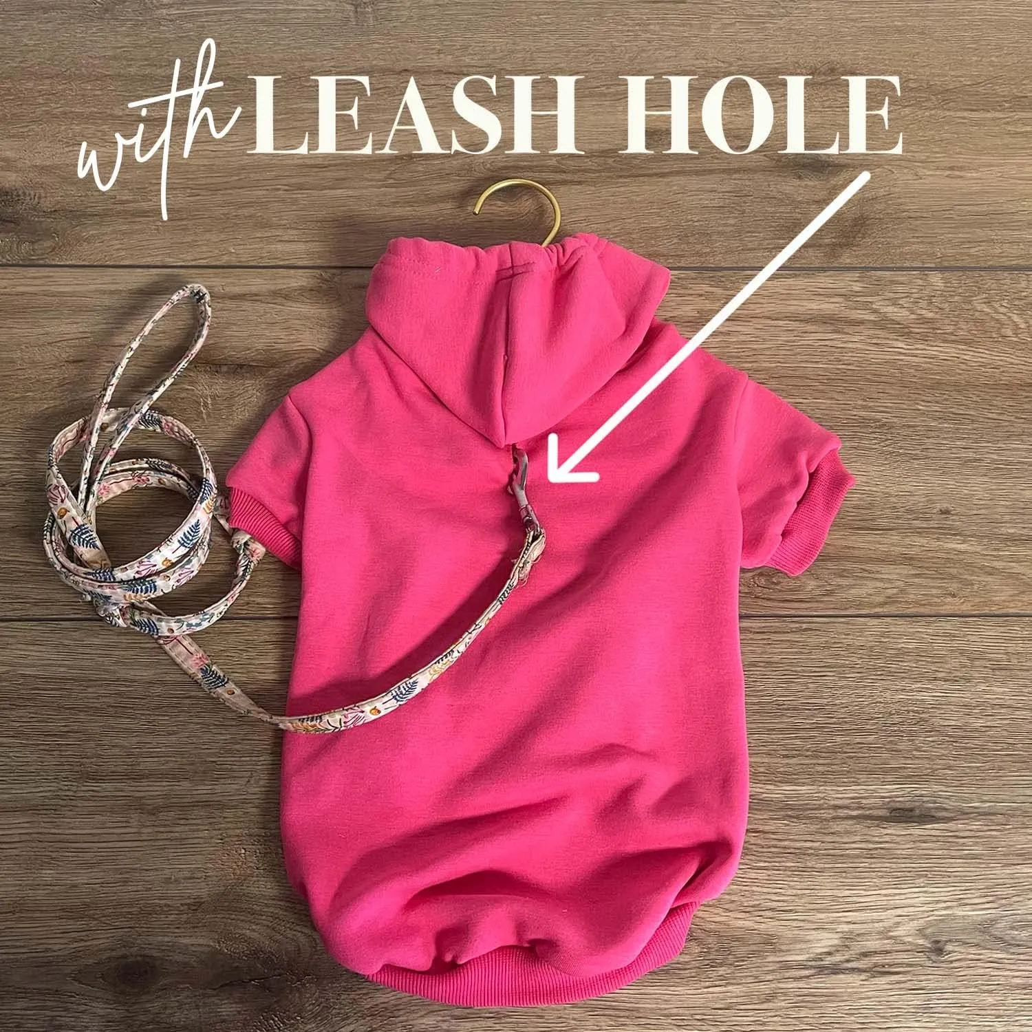 Stealing Hearts & Blasting Farts Valentine's Day Dog Hoodie Fleece Lined Pullover Sweatshirt with Leash Hole (Red, 5X-Large 983)