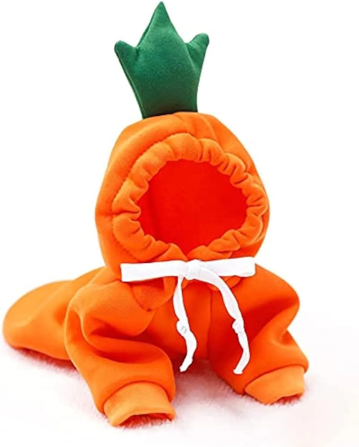 Warm Dog Winter Clothes Cute Fruit Dog Coat Hoodies Fleece Pet Dogs Costume Jacket for French Bulldog Chihuahua Ropa para Perro(Orange,XXL)
